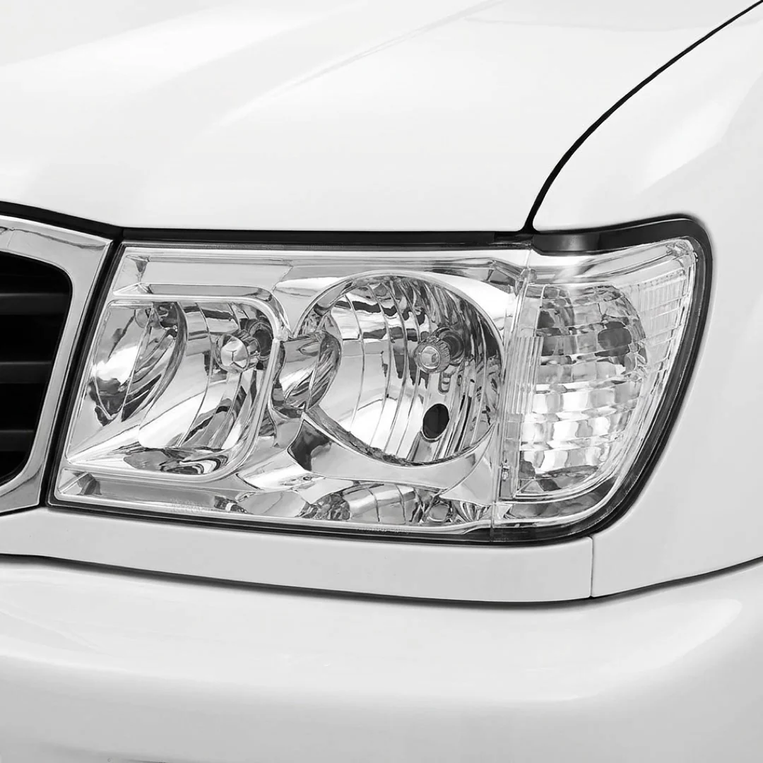 Toyota LandCruiser 100 Series Altezza (1998 - 2004) Chrome OEM Style Headlights LH + RH - Image 2