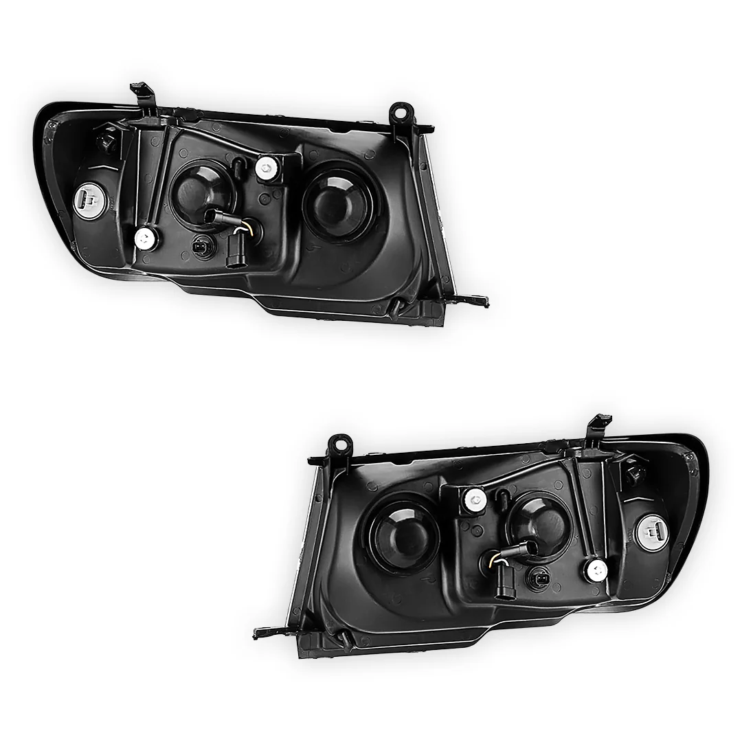 Toyota LandCruiser 100 Series Altezza (1998 - 2004) Chrome OEM Style Headlights LH + RH - Image 4