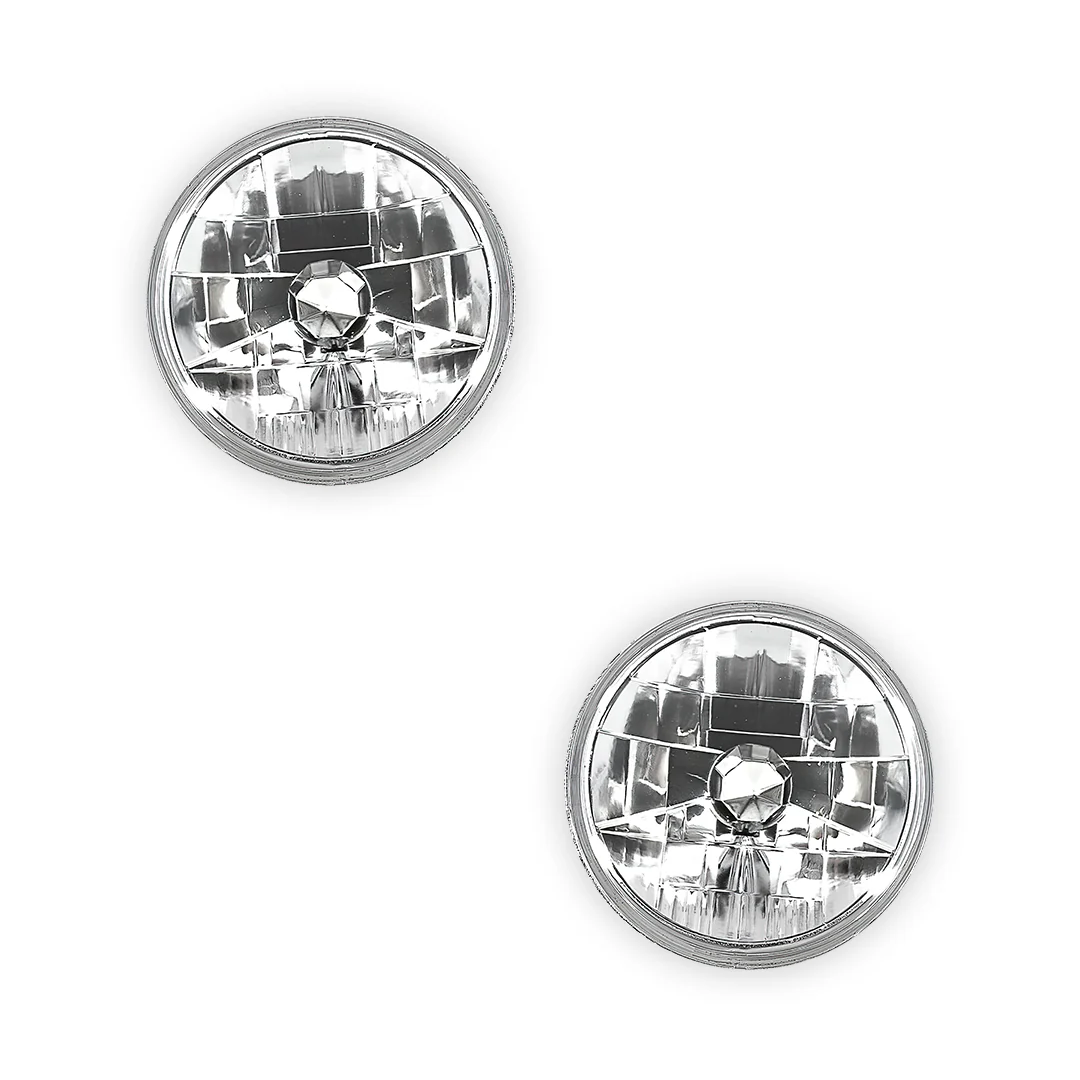 Toyota LandCruiser 70 / 73 / 75 / 78 / 79 Series (1985 - 2007) H4 7-inch Round OEM Style Headlights LH + RH - Image 6
