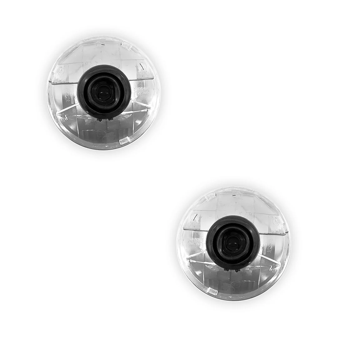 Toyota LandCruiser 70 / 73 / 75 / 78 / 79 Series (1985 - 2007) H4 7-inch Round OEM Style Headlights LH + RH - Image 7