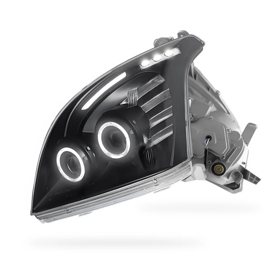 Toyota LandCruiser Prado 120 Series (2003- 2009) Angel-Eyes LED DRL Projector Headlights LH + RH - Image 8