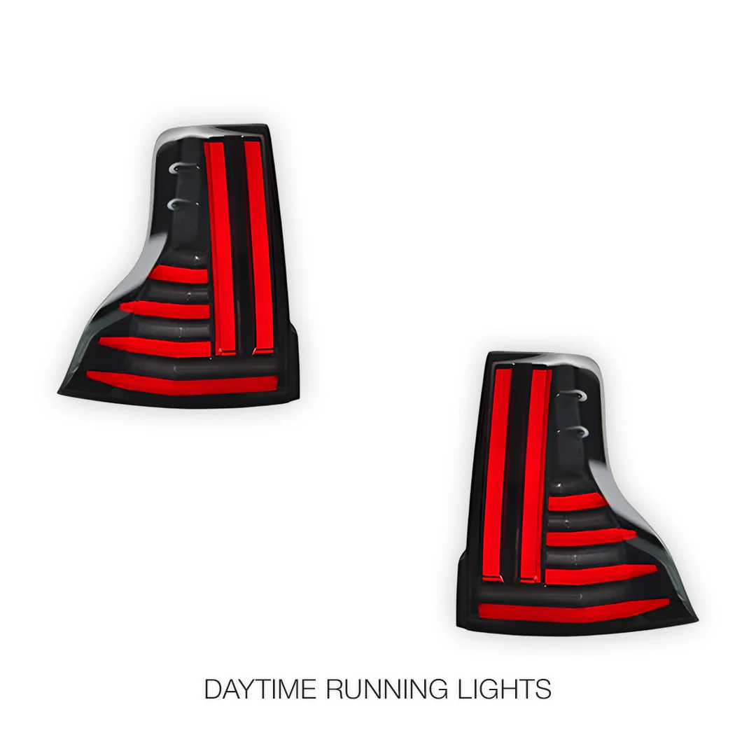 Toyota LandCruiser Prado 150 Series (2013 - 2018) Smoked LED Tail Lights LH + RH - Image 3