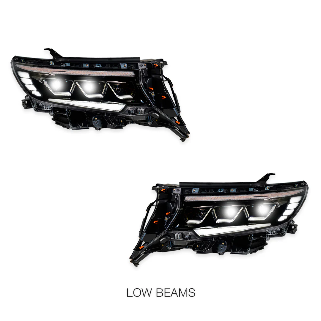 Toyota LandCruiser Prado 150 Series LC150 / FJ150 / GXL / Kakadu / VX (2018 - 2023) Full LED DRL With Sequential Indicator Headlights LH + RH - Image 4