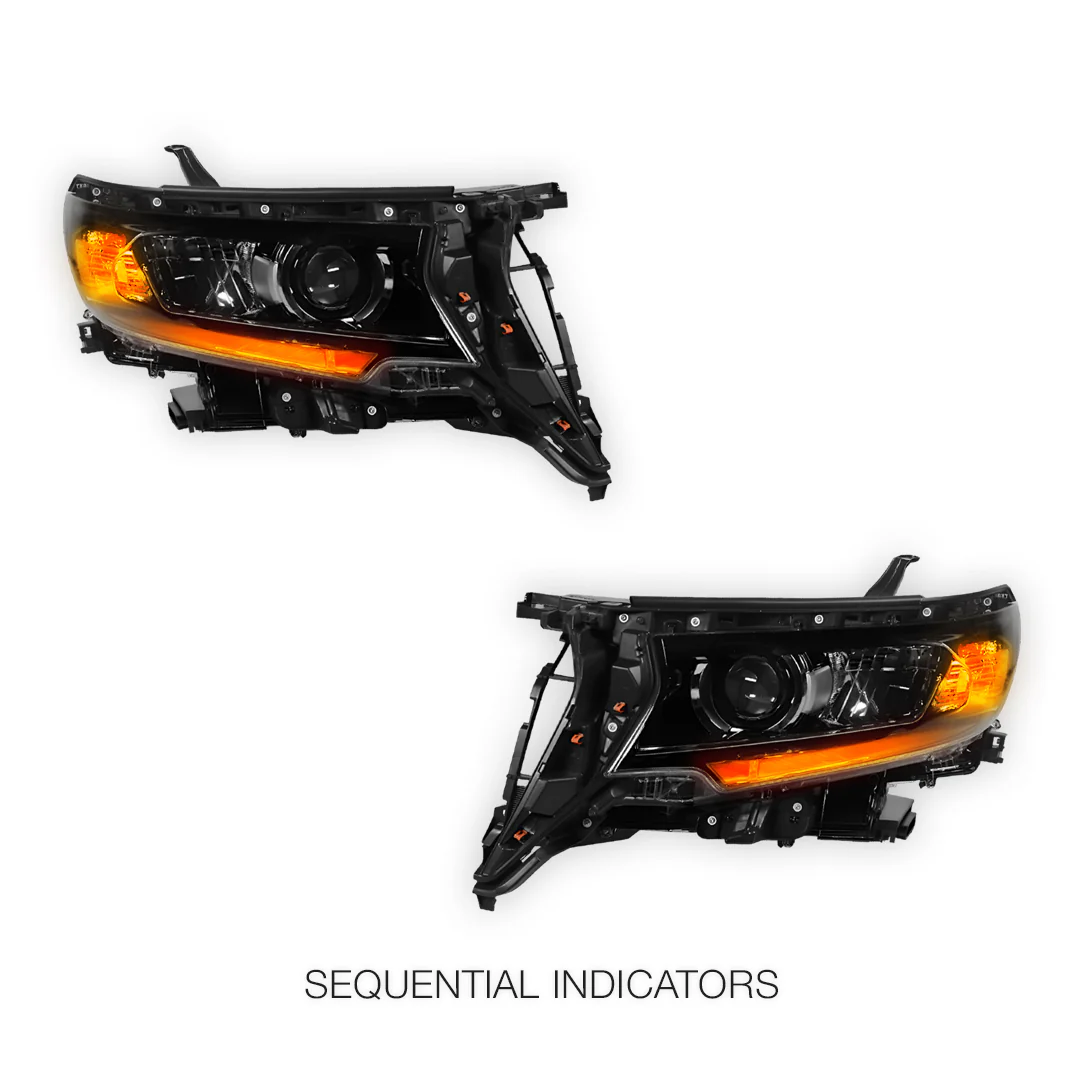 Toyota LandCruiser Prado 150 Series LC150 / FJ150 / GXL / KAKADU / VX (2018 - 2023) LED Projector Headlight Lamp LH + RH - Image 3