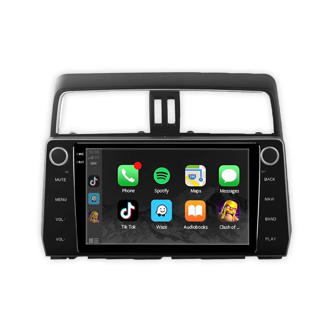 Toyota LandCruiser Prado (2018 - 2023) Autoestéreo Android 9" Inalámbrico con CarPlay y Android Auto - Image 2