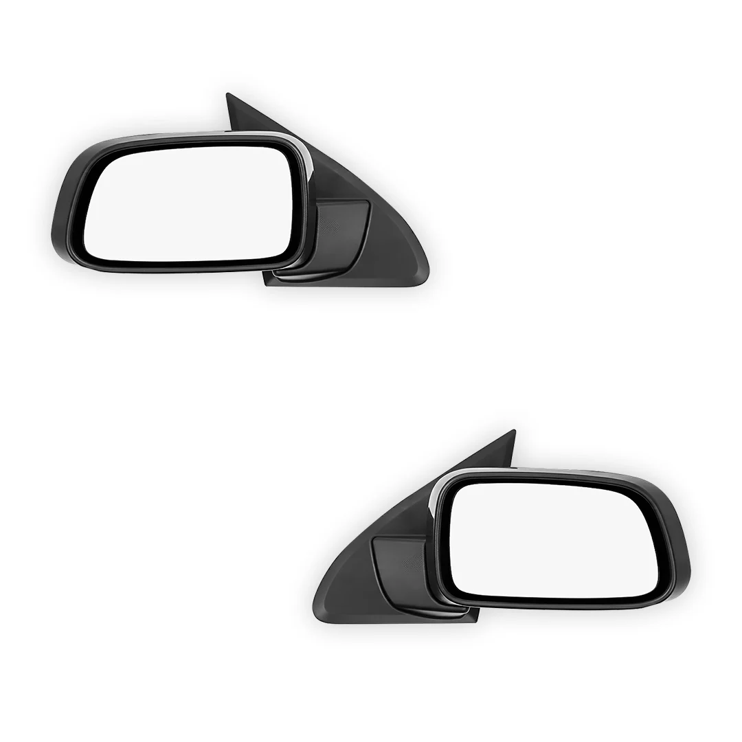 Toyota LandCruiser Prado 95 Series (1996 - 1998) Manual Black Side Mirror LH + RH - Image 2