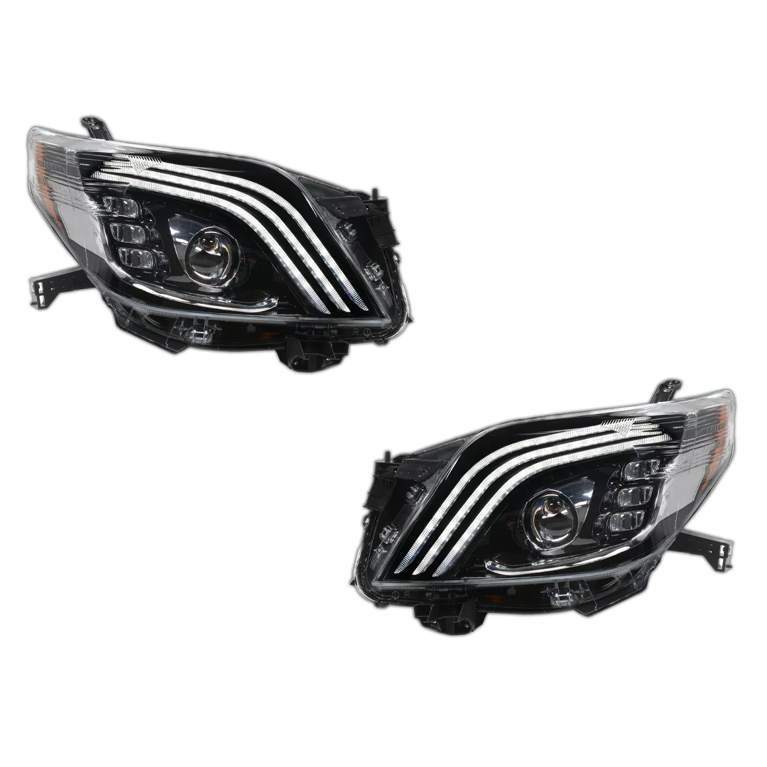 Toyota LandCruiser Prado FJ150 / LC150 Series (2009 - 2013) Sequential Full LED Projector Headlights LH + RH - Image 7