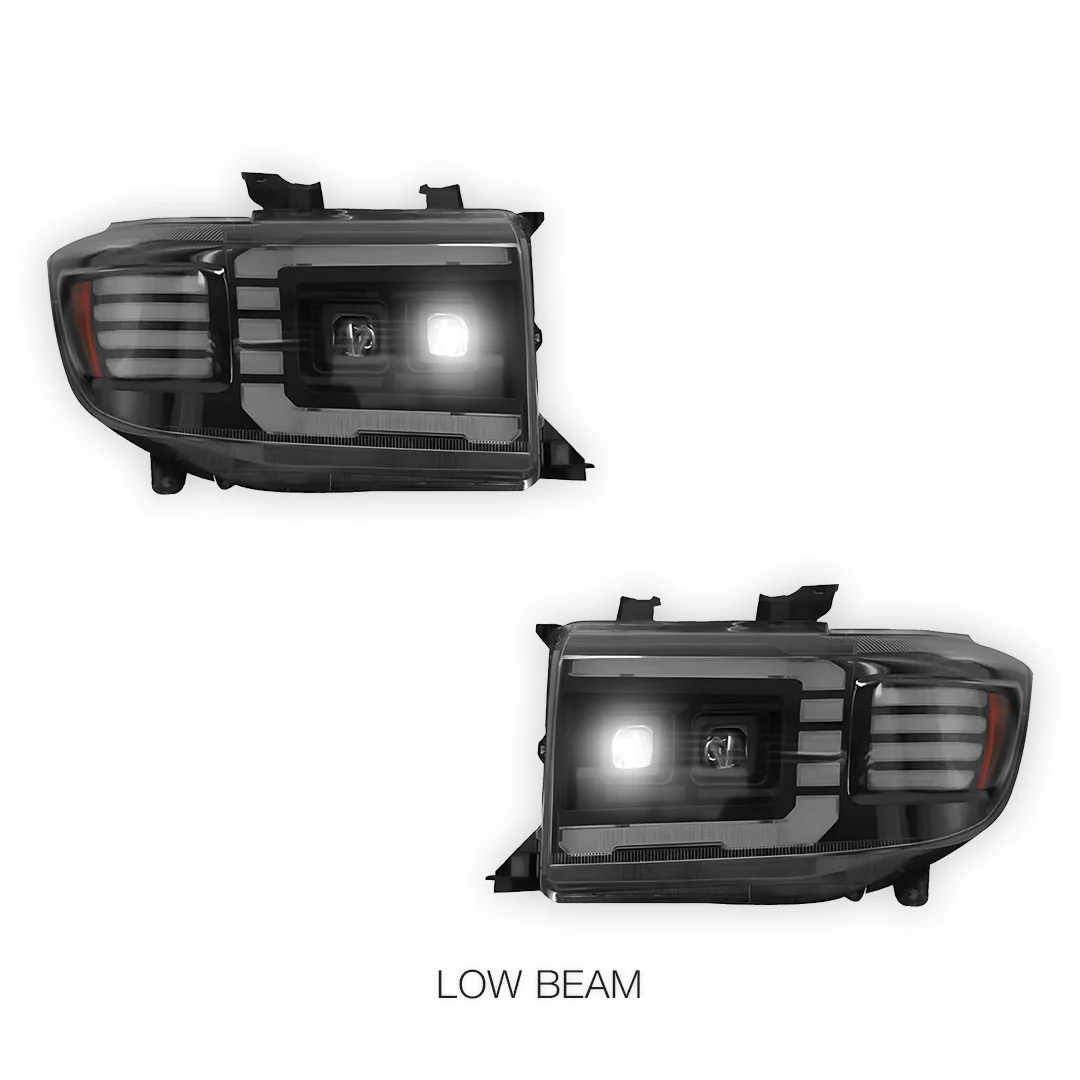 Toyota LandCruiser VDJ 70 / 76 / 78 / 79 Series (2007 - 2023) C Style DRL LED Headlights LH + RH - Image 5