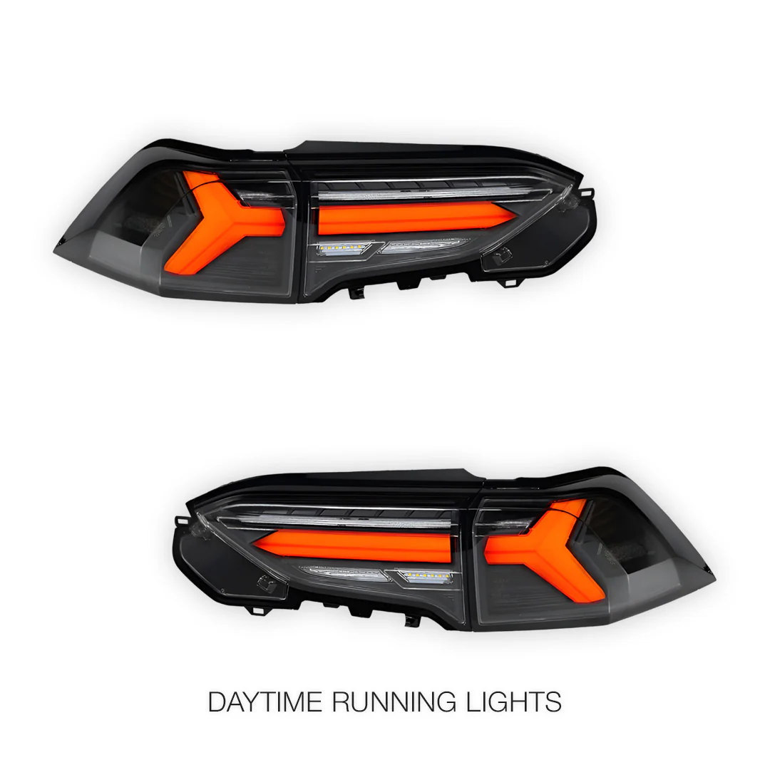 Toyota RAV4 XA50 (2019 - 2025) JDM Black Sequential Full LED Tail Lights LH + RH - Image 3
