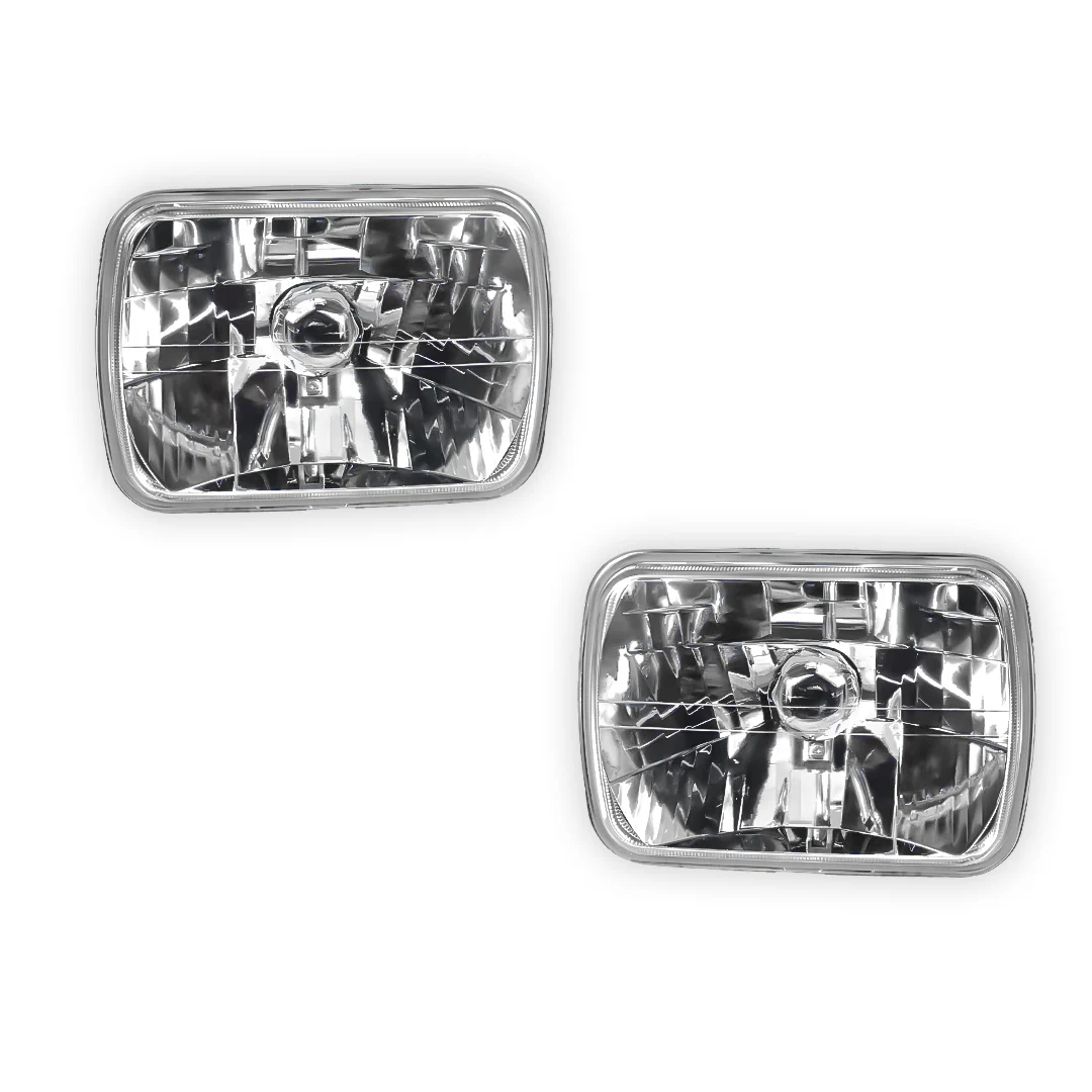 Toyota Supra A70 (1986 - 1992) Headlights with H4 Globe Glass Lens LH + RH - Image 7