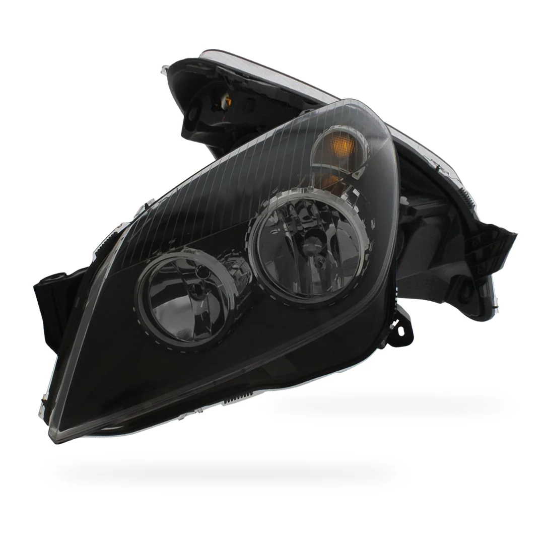 Vauxhall Astra H MK5 Black Headlights 2004 - 2007 OEM-Style Aftermarket Left & Right