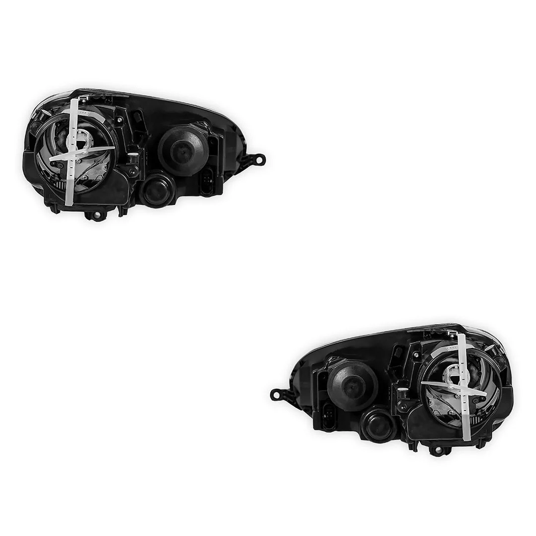 Volkswagen Golf MK5 (2005 - 2009) Grey Xenon HID OEM Style Headlights LH + RH - Image 3