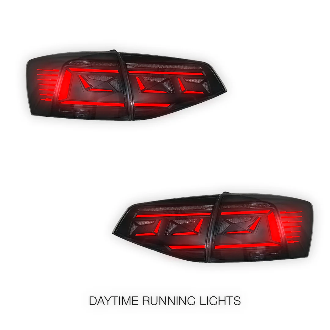 Volkswagen Jetta MK6 (2015 - 2018) Sequential Smoked Tail Lights LH + RH - Image 3