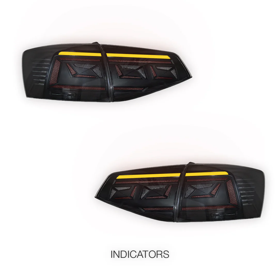 Volkswagen Jetta MK6 (2015 - 2018) Sequential Smoked Tail Lights LH + RH - Image 4