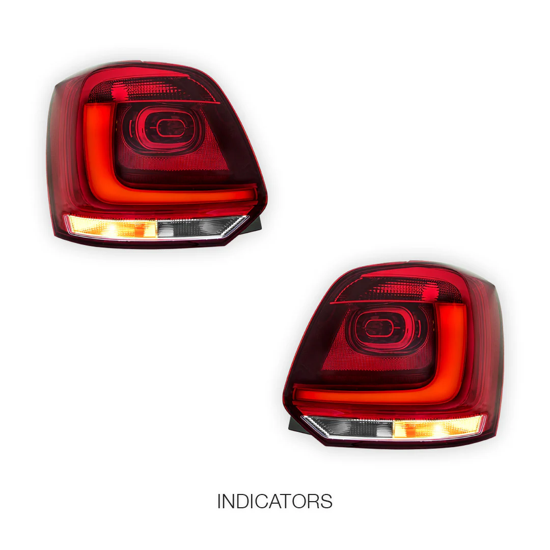 Volkswagen Polo 6R (2010 - 2014) 3D LED Stripe Bar Tail Lights LH + RH - Image 4