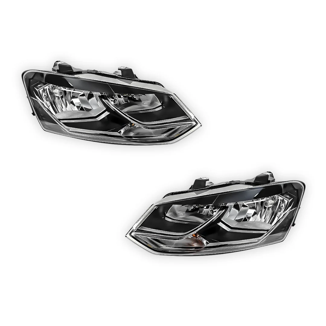 Volkswagen Polo 6R (2014 - 2017) Square Twin Reflector Headlights LH + RH - Image 4