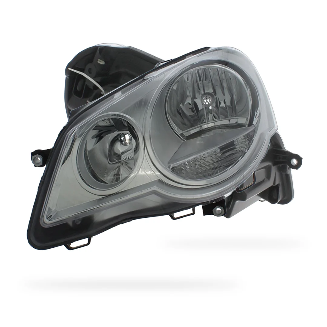 Volkswagen Polo MK4 9N3 Chrome Headlights 2005 - 2010 UEM-Style Aftermarket Left & Right